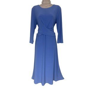 Size 12 NEW$125.00 RALPH LAUREN LIGHT BLUE MIDI DRESS Special Occasion Wedding